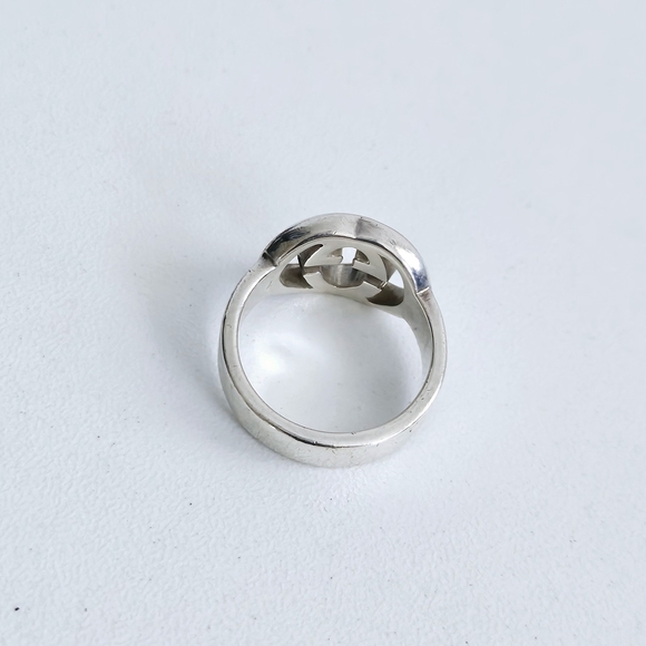 Gucci GG Interlocking Sterling Silver Ring - Picture 3 of 4